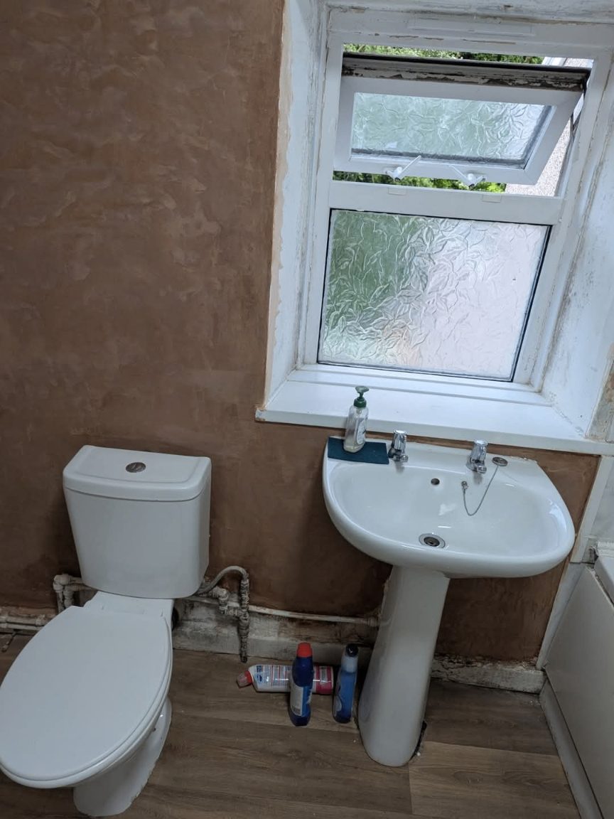 Bathroom Re-Plaster carried out by Ready Fix Property Maintenance